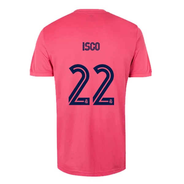 Camiseta Real Madrid Segunda Equipación NO.22 Isco 2020-2021 Rosa